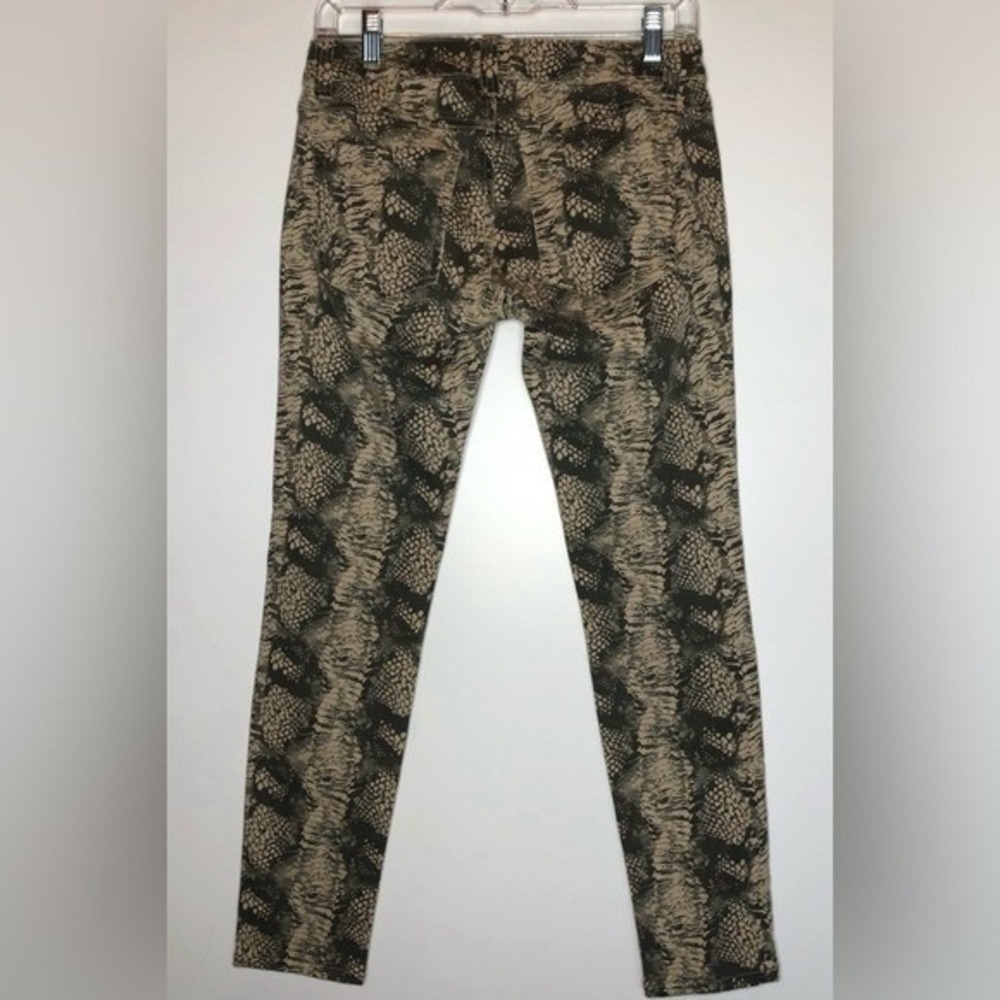 CAbi Diamondback Snakeskin Print Skinny Jean